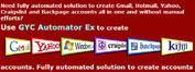 account creation, yahoo software, login id password, kijiji software, craigslist software